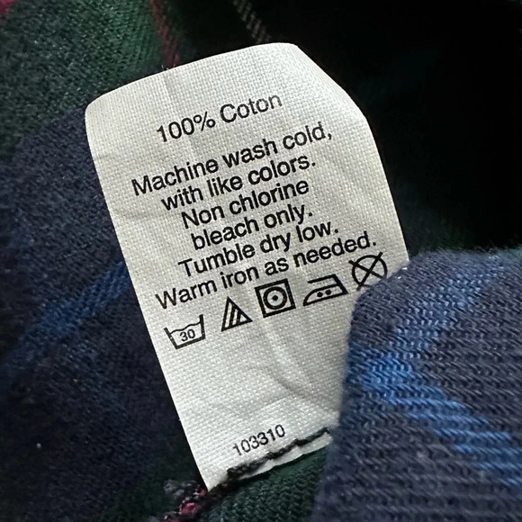 Madewell Plaid Flannel Long Sleeve Button Down Shirt Small - Picture 7 of 7